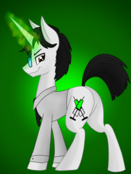 Size: 3000x4000 | Tagged: safe, artist:chelseawest, oc, oc only, oc:dr. west, pony, unicorn, clothes, magic, male, shirt, solo, stallion