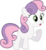 Size: 5813x6300 | Tagged: safe, artist:slb94, edit, editor:slayerbvc, vector edit, sweetie belle, earth pony, pony, g4, one bad apple, absurd resolution, earth pony sweetie belle, female, race swap, raised hoof, simple background, solo, transparent background, vector