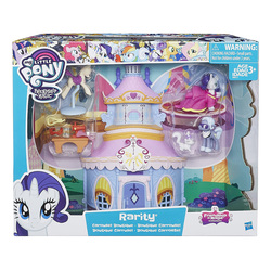 Size: 1000x1000 | Tagged: safe, hoity toity, opalescence, rarity, cat, earth pony, pony, unicorn, g4, blind bag, carousel boutique, clothes, dress, friendship is magic collection, ponyquin, sewing machine, toy