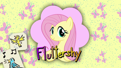Size: 1920x1080 | Tagged: safe, screencap, fluttershy, g4, season 8, cutie mark, drawing, saved by my friends, text