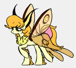 Size: 3058x2745 | Tagged: safe, artist:robiinart, oc, oc only, mothpony, original species, pony, high res, solo