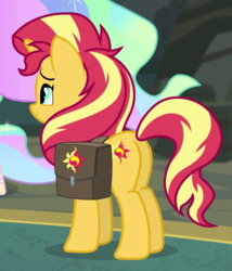 Size: 537x628 | Tagged: safe, screencap, sunset shimmer, equestria girls, equestria girls specials, g4, my little pony equestria girls: better together, my little pony equestria girls: forgotten friendship, butt, cropped, plot, princess celestia's hair, solo focus