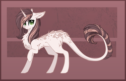 Size: 2000x1284 | Tagged: dead source, safe, artist:php146, oc, oc only, oc:arya, pony, unicorn, chest fluff, colored pupils, ear fluff, female, floppy ears, leonine tail, looking at you, mare, raised hoof, solo