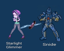 Size: 1280x1024 | Tagged: safe, starlight glimmer, equestria girls, g4, dark energem (dino charge), dino charge, energems (dino charge), power rangers, power rangers dino charge, snide (dino charge)