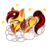 Size: 600x562 | Tagged: safe, artist:ipun, oc, oc only, oc:firestar, pegasus, pony, cloud, female, heart eyes, lying down, lying on a cloud, mare, on a cloud, one eye closed, prone, simple background, solo, transparent background, watermark, wingding eyes, yawn