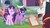 Size: 1920x1080 | Tagged: safe, screencap, chancellor neighsay, starlight glimmer, twilight sparkle, alicorn, pony, unicorn, g4, school daze, discovery family logo, female, magic, male, mare, stallion, telekinesis, twilight sparkle (alicorn)