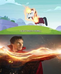 Size: 1787x2160 | Tagged: safe, chancellor neighsay, human, pony, g4, school daze, doctor strange, male