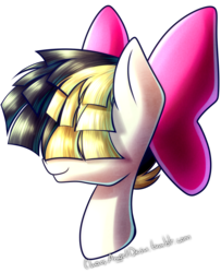 Size: 694x855 | Tagged: safe, artist:chaosangeldesu, songbird serenade, pony, g4, my little pony: the movie, bow, female, hair bow, mare, simple background, smiling, solo, transparent background