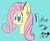 Size: 706x579 | Tagged: safe, artist:stormypones, fluttershy, g4, blue background, female, simple background, solo