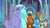 Size: 1920x1080 | Tagged: safe, screencap, grampa gruff, prince rutherford, princess ember, seaspray, thorax, changedling, changeling, classical hippogriff, dragon, griffon, hippogriff, yak, g4, school daze, canterlot castle, crossed arms, discovery family logo, king thorax, narrowed eyes, raised claw, sneer, suspicious, throne room