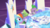 Size: 1920x1080 | Tagged: safe, screencap, rainbow dash, spike, dragon, pegasus, pony, g4, school daze, cannon, cutie map, discovery family, discovery family logo, friendship throne, logo, party cannon, stoner spike, throne room, twilight's castle