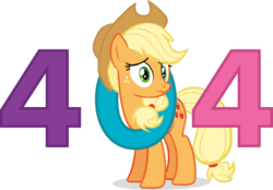 Size: 441x307 | Tagged: dead source, safe, applejack, earth pony, pony, g4, official, 404, female, hat, http status code, mare, simple background, solo, transparent background