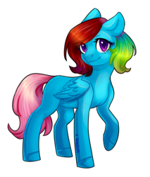 Size: 2416x2832 | Tagged: safe, artist:sannykat, oc, oc only, pegasus, pony, high res, simple background, smiling, solo, transparent background