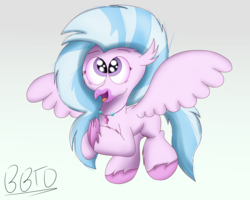 Size: 3321x2660 | Tagged: safe, artist:bronybehindthedoor, silverstream, classical hippogriff, hippogriff, g4, school daze, female, high res, open mouth, solo