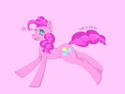 Size: 1400x1050 | Tagged: safe, artist:ohu1015, pinkie pie, earth pony, pony, g4, female, one eye closed, smiling, solo, wink