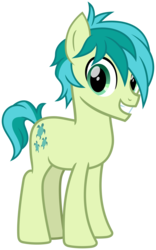 Size: 2000x3200 | Tagged: safe, artist:cheezedoodle96, sandbar, earth pony, pony, g4, school daze, .svg available, cute, happy, high res, looking at you, male, sandabetes, simple background, smiling, solo, stallion, svg, teenager, transparent background, vector