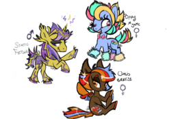 Size: 2304x1600 | Tagged: safe, artist:lavendire, oc, oc:oasis breeze, oc:poppy mystic, oc:static fetlocks