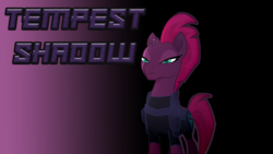 Size: 1920x1080 | Tagged: safe, artist:rapid sparks, tempest shadow, pony, unicorn, g4, my little pony: the movie, female, gradient background, photoshop, solo