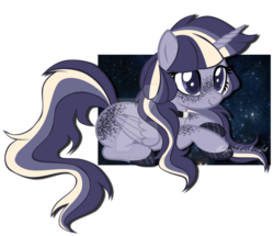 Size: 1024x882 | Tagged: safe, artist:magicdarkart, oc, oc only, alicorn, pony, female, mare, prone, simple background, solo, transparent background