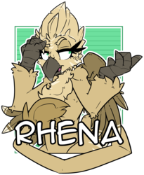 Size: 1280x1562 | Tagged: safe, artist:bbsartboutique, oc, oc only, oc:rhena fullplume, griffon, chest fluff, simple background, solo, transparent background