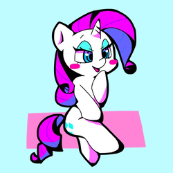 Size: 768x768 | Tagged: safe, artist:asg, rarity, pony, unicorn, g4, female, looking at you, mare, simple background, solo