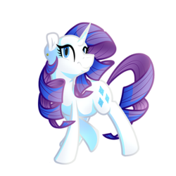 Size: 500x500 | Tagged: safe, artist:atomic8497, rarity, pony, g4, female, simple background, solo, transparent background