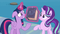 Size: 902x508 | Tagged: safe, screencap, starlight glimmer, twilight sparkle, alicorn, pony, unicorn, g4, school daze, season 8, anarchy, animated, book, book abuse, eea rulebook, female, frown, fuck the police, fuck your rulebook, fuck your shit, gif, glare, glowing horn, gritted teeth, horn, levitation, magic, mare, meme origin, open mouth, punch, raised eyebrow, raised hoof, savage, slap, spread wings, talking, telekinesis, this will end in death, this will end in tears, this will end in tears and/or death, twilight sparkle (alicorn), water, wide eyes, wings