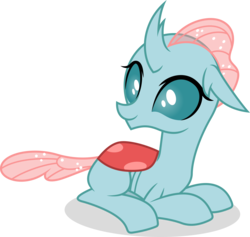 Size: 5000x4741 | Tagged: safe, artist:dashiesparkle, ocellus, changedling, changeling, g4, school daze, .svg available, absurd resolution, female, show accurate, simple background, smiling, solo, transparent background, vector