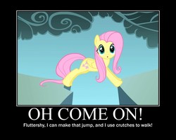 Size: 750x600 | Tagged: safe, artist:crossoverprincess, edit, edited screencap, screencap, fluttershy, pegasus, pony, dragonshy, g4, season 1, epic fail, fail, female, motivational poster, solo