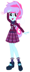 Size: 258x610 | Tagged: safe, artist:bezziie, oc, oc only, oc:strawberry pie, equestria girls, g4, clothes, crystal prep academy uniform, equestria girls-ified, school uniform, simple background, solo, transparent background