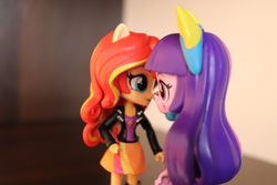 Size: 6000x4000 | Tagged: safe, artist:artofmagicpoland, sunset shimmer, twilight sparkle, alicorn, equestria girls, g4, boop, doll, equestria girls minis, irl, photo, photography, remake, toy, twilight sparkle (alicorn)