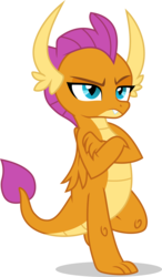 Size: 1027x1762 | Tagged: safe, artist:frownfactory, smolder, dragon, g4, school daze, .svg available, claws, crossed arms, dragon wings, dragoness, fangs, female, folded wings, grumpy, horns, narrowed eyes, pouting, raised leg, simple background, solo, svg, teenaged dragon, teenager, toes, transparent background, vector, wings