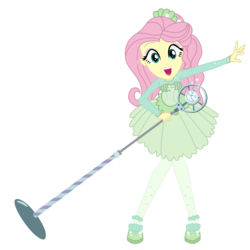 Size: 4000x4000 | Tagged: safe, artist:root, fluttershy, equestria girls, equestria girls series, g4, so much more to me, .svg available, clothes, cute, dress, female, happy, microphone, pantyhose, shorts, shyabetes, simple background, singing, solo, svg, transparent background, vector