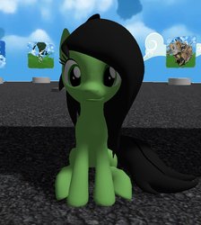 Size: 683x762 | Tagged: safe, artist:greygears, oc, oc only, oc:filly anon, 3d, female, filly, sitting, solo, vrchat