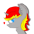 Size: 768x768 | Tagged: safe, artist:rubydeluxe, derpibooru exclusive, oc, oc only, oc:rd, alicorn, pony, alicorn oc, blushing, digital art, ear fluff, heart, horn, looking at you, male, neck fluff, shading, simple background, smiling, solo, transparent background