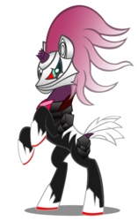 Size: 2889x4598 | Tagged: safe, artist:trungtranhaitrung, tempest shadow, g4, my little pony: the movie, crossover, infinite (character), rearing, simple background, sonic forces, sonic the hedgehog, sonic the hedgehog (series), transparent background