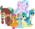 Size: 5067x4245 | Tagged: safe, artist:jhayarr23, gallus, ocellus, sandbar, silverstream, smolder, yona, changedling, changeling, classical hippogriff, dragon, griffon, hippogriff, pony, yak, g4, school daze, absurd resolution, best friends, claws, cloven hooves, cute, diaocelles, diastreamies, dragoness, feathered fetlocks, female, gallabetes, group, jewelry, male, necklace, one eye closed, sandabetes, school of friendship, sextet, simple background, smolderbetes, stallion, student six, teenager, transparent background, vector, wink, yonadorable
