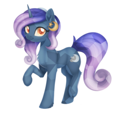Size: 1024x921 | Tagged: safe, artist:dusthiel, oc, oc only, oc:moon cradle, crystal pony, pony, simple background, solo, transparent background