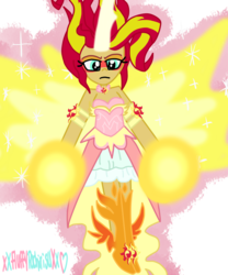 Size: 1024x1229 | Tagged: safe, artist:xxfluffypachirisuxx, sunset shimmer, equestria girls, g4, my little pony equestria girls: friendship games, clothes, daydream shimmer, female, simple background, solo, transparent background