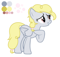 Size: 1120x1068 | Tagged: safe, artist:restlessbard, oc, oc only, oc:bubble pop, pegasus, pony, female, magical lesbian spawn, mare, offspring, parent:derpy hooves, parent:surprise, solo