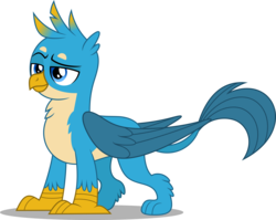 Size: 5000x3977 | Tagged: safe, artist:dashiesparkle, gallus, griffon, g4, school daze, .svg available, absurd resolution, male, raised eyebrow, simple background, solo, transparent background, vector