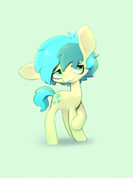 Size: 2022x2694 | Tagged: safe, artist:swerve-art, sandbar, earth pony, pony, g4, school daze, cute, cutie mark, high res, male, sandabetes, solo, teenager