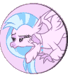 Size: 96x108 | Tagged: safe, artist:misstoxicslime, silverstream, classical hippogriff, hippogriff, g4, school daze, animated, female, simple background, solo, transparent background