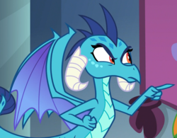 Size: 1133x882 | Tagged: safe, screencap, princess ember, dragon, g4, school daze, cropped