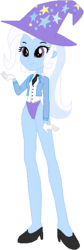 Size: 199x590 | Tagged: safe, artist:selenaede, artist:wolf, trixie, equestria girls, g4, alternate clothes, base used, beautiful, clothes, cute, diatrixes, gloves, hat, high heels, legs, leotard, magician outfit, necktie, shoes, trixie's hat, tuxedo