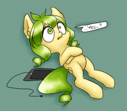Size: 603x526 | Tagged: safe, artist:shusu, oc, oc only, earth pony, pony, drawing tablet, solo