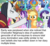 Size: 1067x971 | Tagged: safe, edit, edited screencap, screencap, applejack, chancellor neighsay, fluttershy, ocellus, pinkie pie, prince rutherford, princess celestia, princess ember, rainbow dash, rarity, sandbar, seaspray, smolder, spike, starlight glimmer, thorax, yona, alicorn, changedling, changeling, dragon, earth pony, pegasus, pony, unicorn, yak, g4, my little pony: friendship is magic, school daze, caption, female, image macro, king thorax, male, mare, meme, mouthpiece, op is a duck, out of character, ponestrip, racism, ron the death eater, shocked, stallion, text