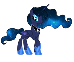 Size: 1128x944 | Tagged: safe, artist:rainbows-skies, princess luna, alicorn, pony, g4, alternate design, base used, concave belly, female, simple background, slender, solo, thin, transparent background