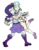 Size: 502x643 | Tagged: safe, artist:pedantczepialski, coco pommel, rarity, equestria girls, g4, alternate universe, belt, boots, clothes, equestria girls-ified, equestria girls: the parody series, eyes closed, female, happy, help, hug, looking at you, scared, shoes, sign, simple background, skirt, smiling, socks, transparent background