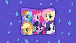 Size: 1277x719 | Tagged: safe, screencap, applejack, fluttershy, pinkie pie, rainbow dash, rarity, twilight sparkle, g4, season 8, female, mane six, saved by my friends, singing